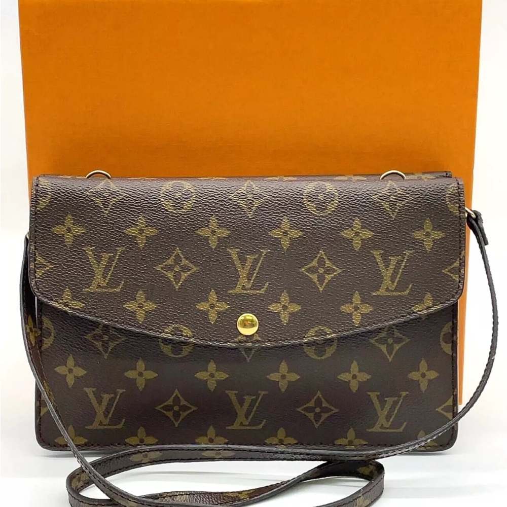 Auth LOUIS VUITTON Monogram Double Rabat M51815 Shoulder bag W/Box NS101335
